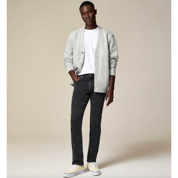 J.Crew 770 Straight Fit Stretch Jean Dark Charcoal Wash Gray Slim W 34 L 30 - Picture 1 of 14